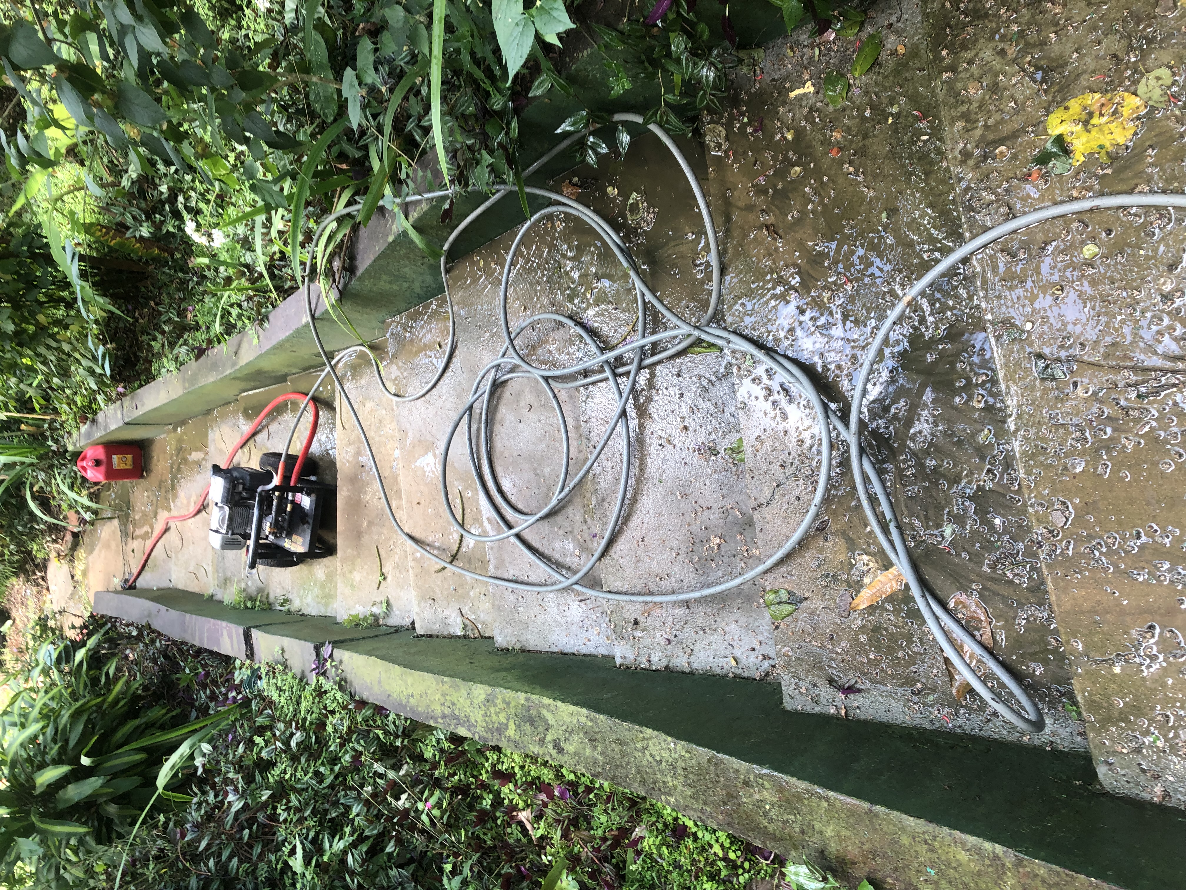 Concrete Cleaning before